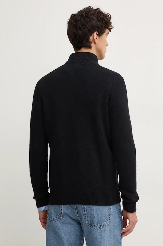 Odzież Barbour sweter wełniany MKN1590 czarny