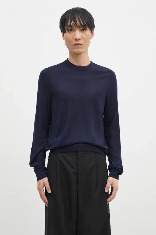 Vlněný svetr Paul Smith kulatý námořnická modř M1R.562X.M02093