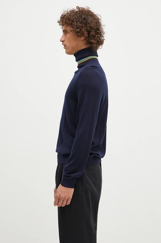 Vlnený sveter Paul Smith M1R.565X.M02093 tmavomodrá AW24