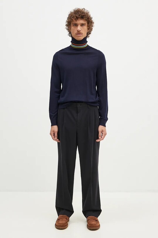 Vlnený sveter Paul Smith M1R.565X.M02093 tmavomodrá