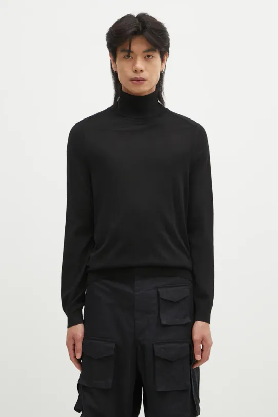 Шерстяной свитер Paul Smith Planet friendly чёрный M1R.565X.M02093