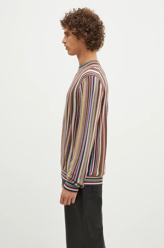 Кашмирен пуловер Paul Smith M1R.904Y.N02502 многоцветен AW24