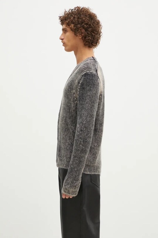 Svetr s příměsí vlny Paul Smith M1R.917Y.N02506 šedá AW24
