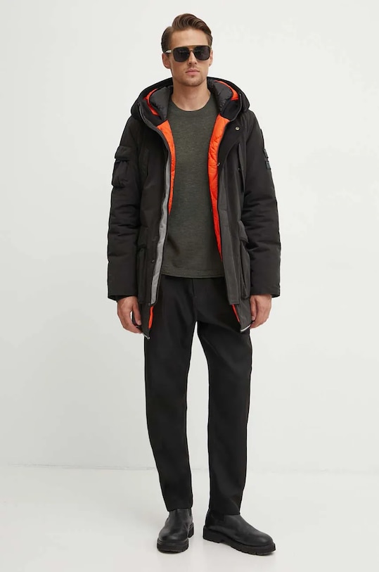 Sisley sweter 1VGHS103Q zielony AW24