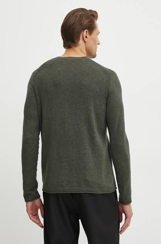 Odzież Sisley sweter 1VGHS103Q zielony