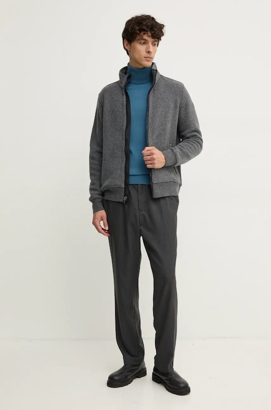 Светр Sisley 10F2S2244 бірюзовий AW25