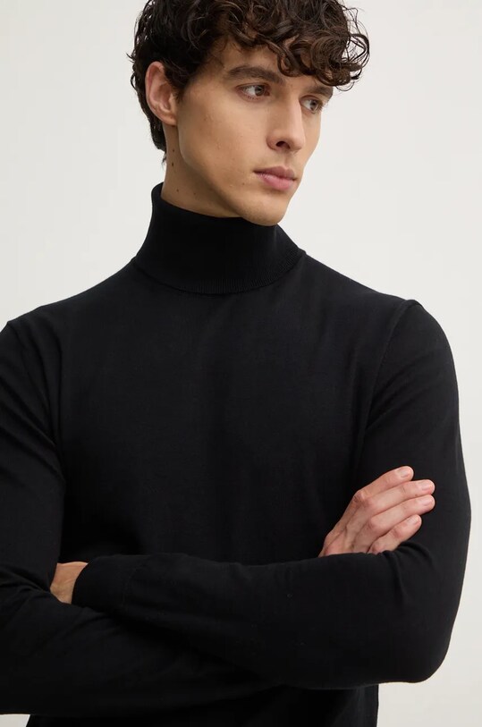 Sisley sweter pozostałe czarny 10F2S2244