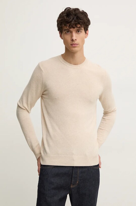 Ruházat Sisley gyapjúkeverék pulóver 102HS1B17 bézs