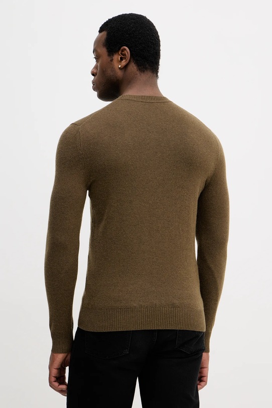 Odzież Sisley sweter z domieszką wełny 102HS1B17 zielony