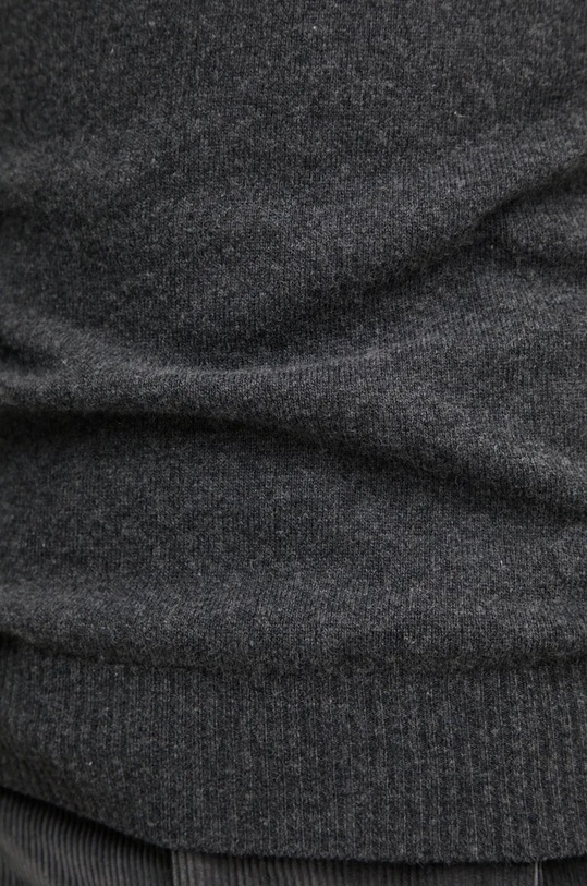 Sveter s prímesou vlny Sisley sivá 102HS1B17