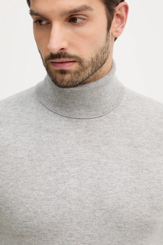 Sisley sweter z domieszką wełny szary 102HS2177