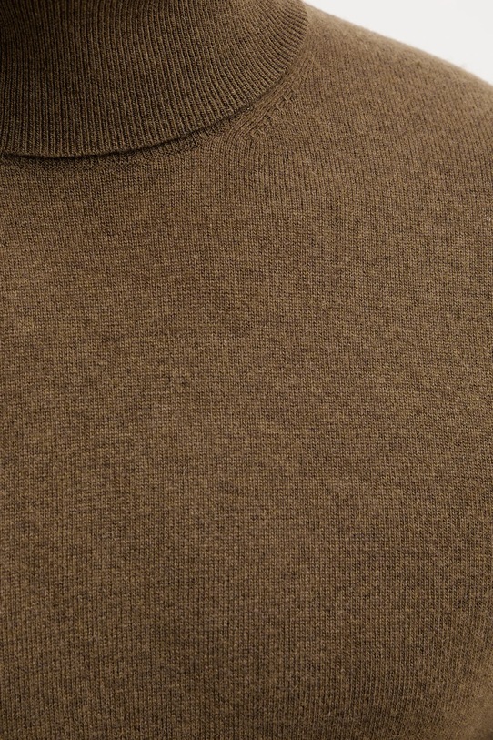 Sisley sweter z domieszką wełny 102HS2177 brązowy