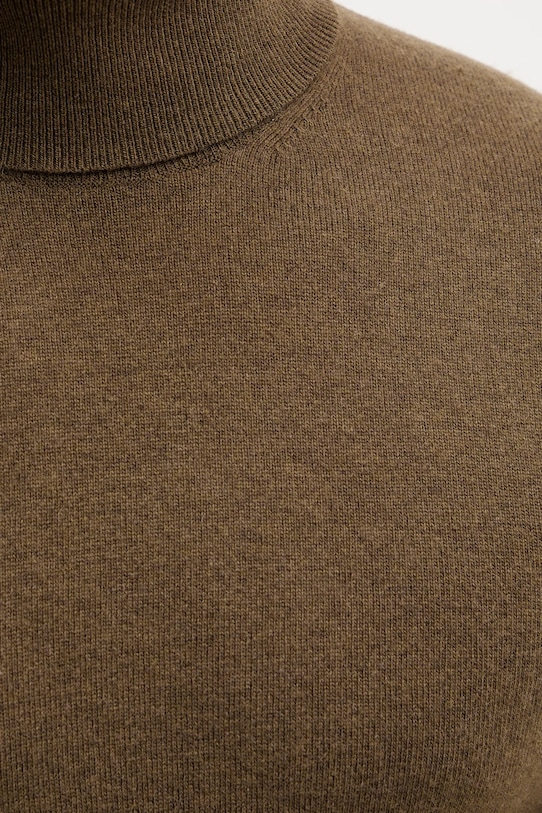 Sisley sweter z domieszką wełny 102HS2177 brązowy