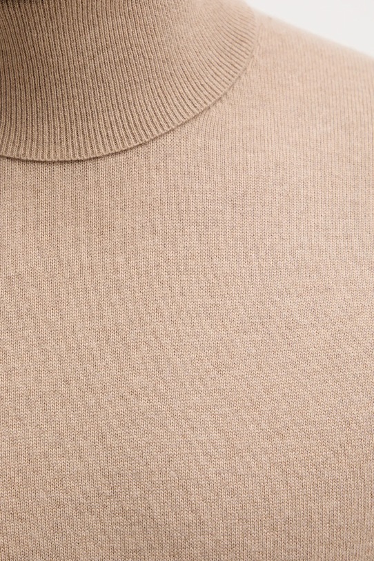 Sisley sweter z domieszką wełny 102HS2177 beżowy
