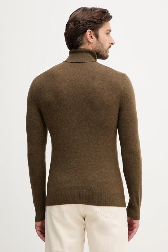 Odzież Sisley sweter z domieszką wełny 102HS2177 zielony