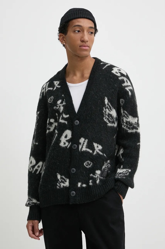 Жилетка с вълна BALR. Game of the Gods с вълна черен B1276.1002