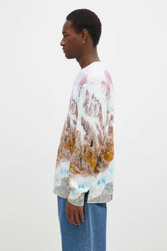 Pamučni pulover Vans Premium Classics LX Printed Knit Sweater VN000HMFWHT1 plava AW24