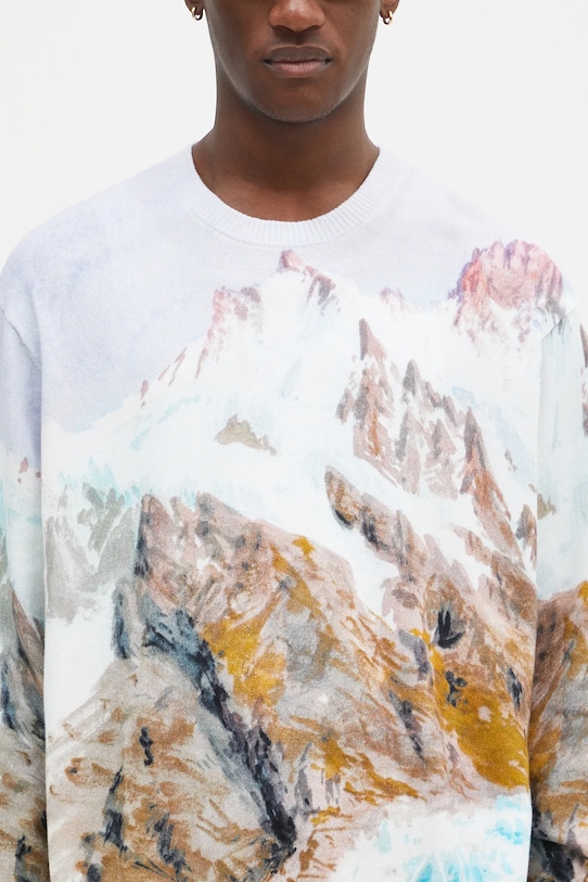 Bavlněný svetr Vans Premium Classics LX Printed Knit Sweater vícebarevná VN000HMFWHT1