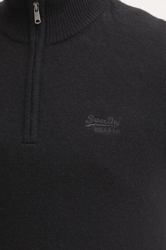 Superdry pulover din amestec de lana M6110640A.02A negru