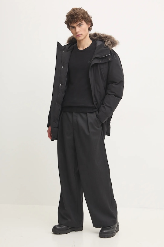 Sveter s prímesou vlny Superdry M6110641A.02A čierna AW24