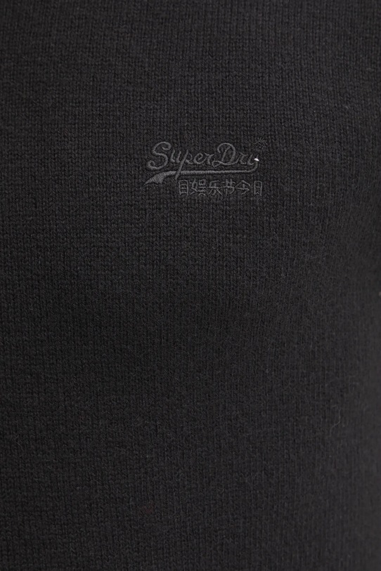 Sveter s prímesou vlny Superdry M6110641A.02A čierna