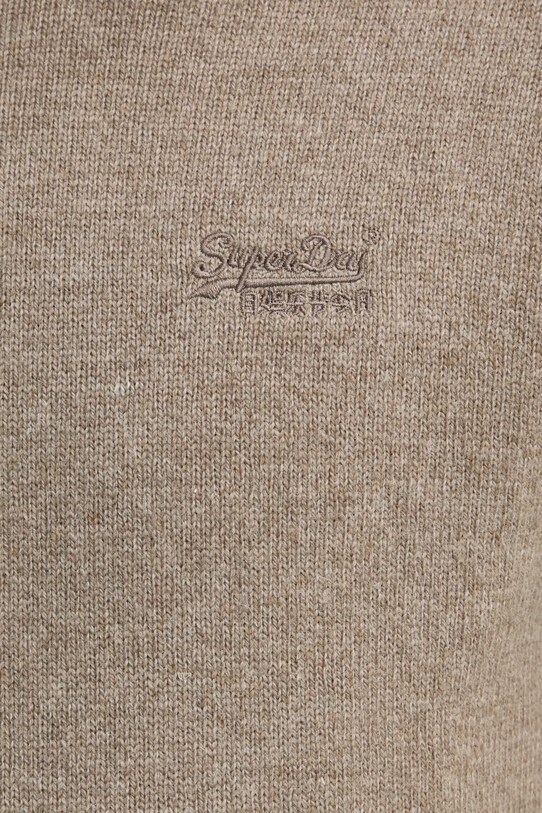 Svetr z vlněné směsi Superdry M6110641A.CGK hnědá