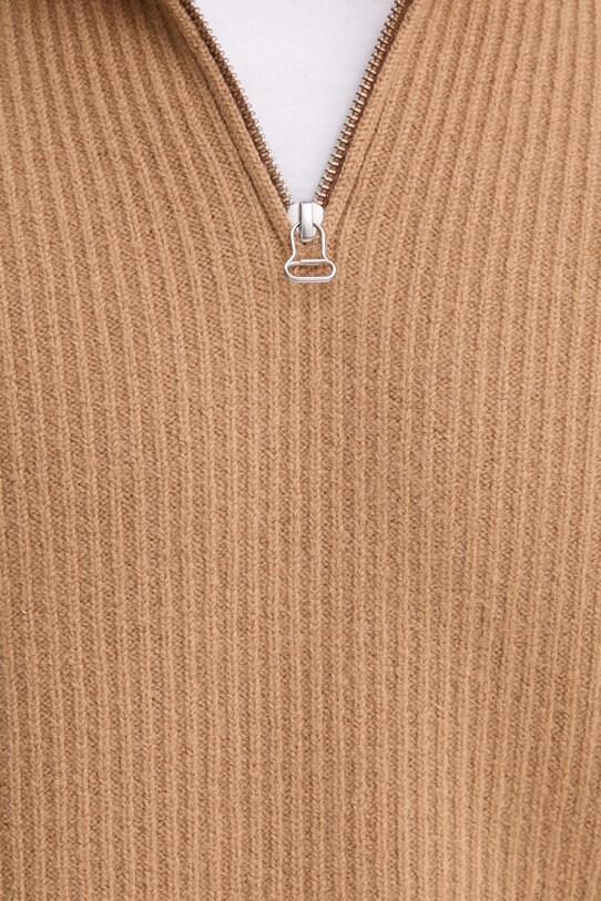 Вовняний светр A.P.C. pull alex WVBAJ.H23057 коричневий