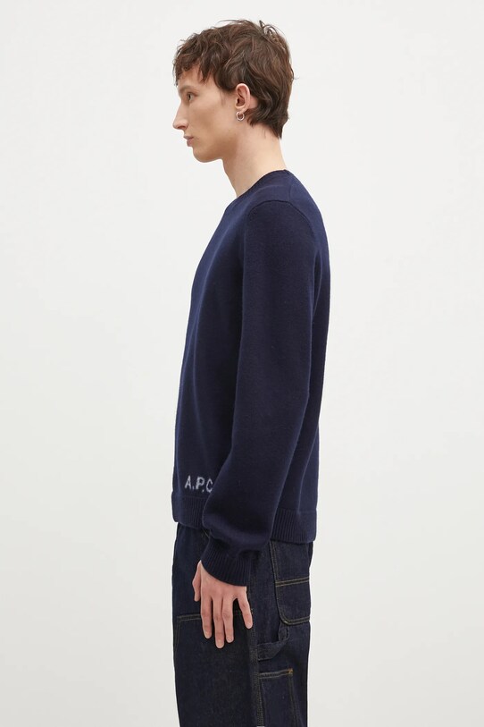 A.P.C. woolen jumper Pull Edward WVBDJ.H23059 navy AW24