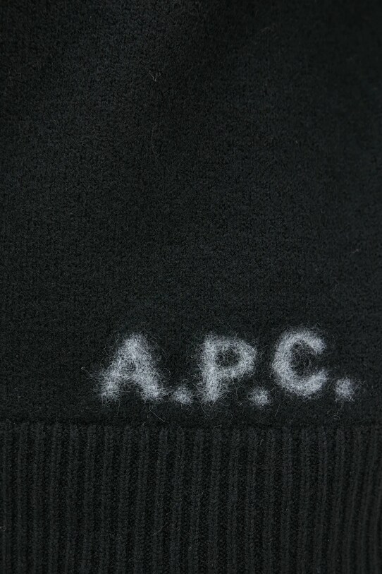 Шерстяной свитер A.P.C. Pull Edward WVBDJ.H23059 чёрный