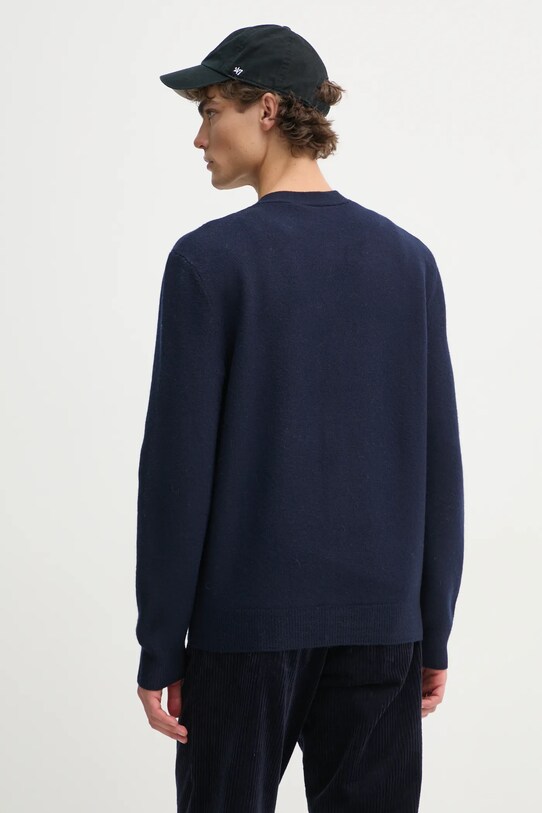 Одяг Вовняний кардиган A.P.C. kenny WVBDK.H22305 темно-синій