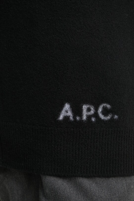 Вовняний кардиган A.P.C. kenny WVBDK.H22305 чорний