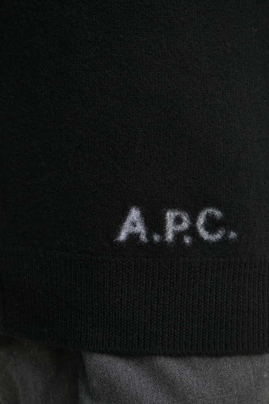 A.P.C. cardigan din lana kenny WVBDK.H22305 negru
