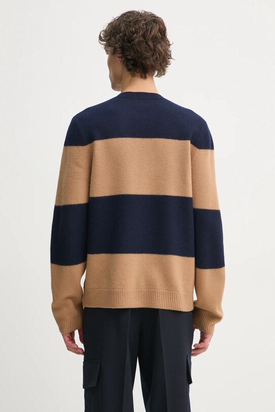 Îmbrăcăminte A.P.C. pulover de lana pull edwardo WVBDL.H23364 bleumarin