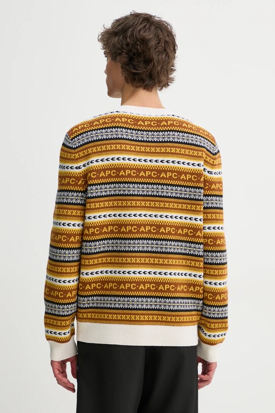 Oblečenie Vlnený sveter A.P.C. pull malcom WVBDS.H23372 hnedá