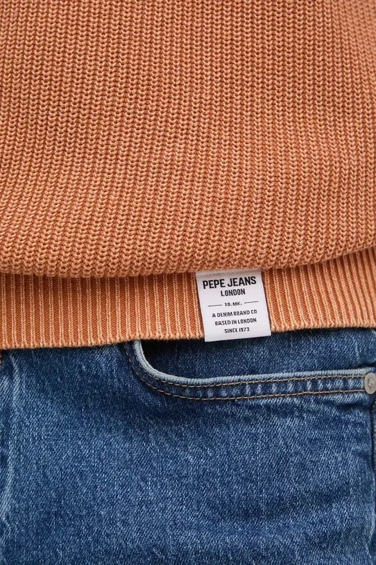 Pepe Jeans sweter bawełniany CADOGAN PM702443 pomarańczowy