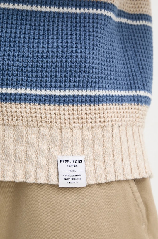 Bavlněný svetr Pepe Jeans CHARLTON PM702451 béžová