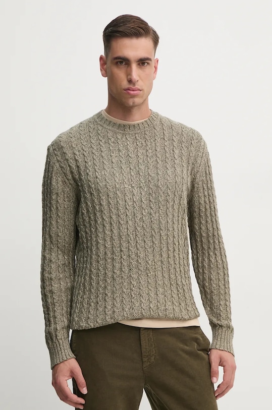 Pepe Jeans sweter bawełniany CHARLIE bawełna zielony PM702453