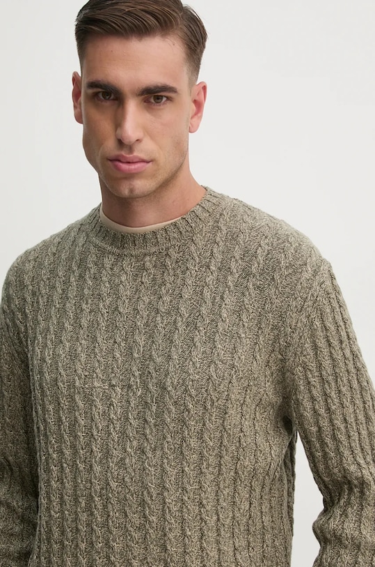 Pepe Jeans sweter bawełniany CHARLIE zielony PM702453