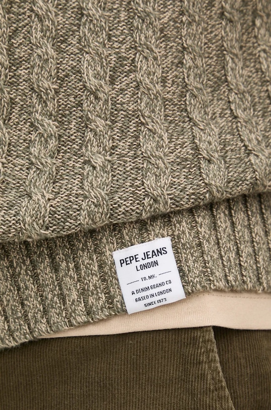 Pepe Jeans sweter bawełniany CHARLIE PM702453 zielony