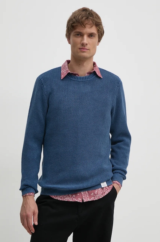 Бавовняний светр Pepe Jeans MADDOX бавовна блакитний PM702454