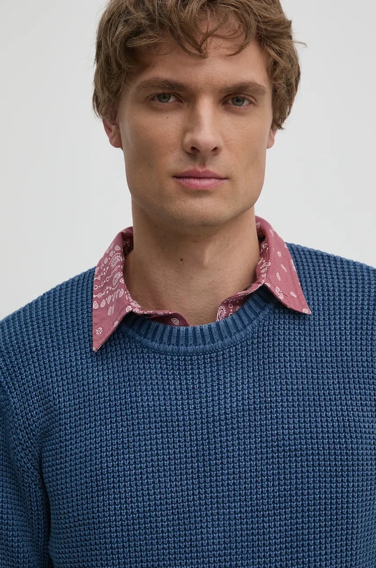 Бавовняний светр Pepe Jeans MADDOX блакитний PM702454