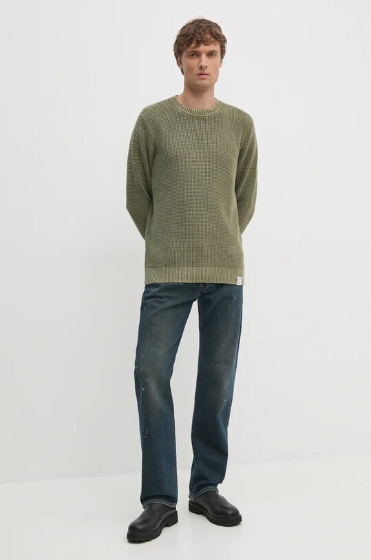 Pepe Jeans pulover de bumbac MADDOX PM702454 verde AW24