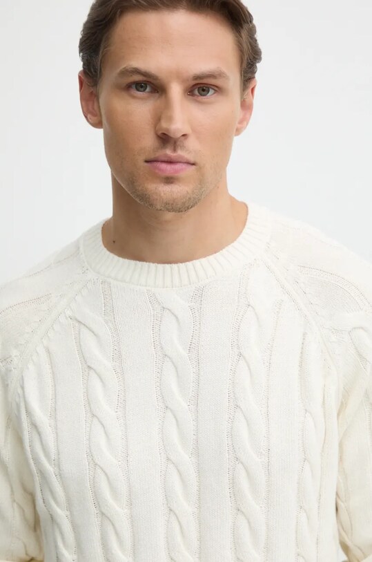 Pepe Jeans pamut pulóver CAMDEM bézs PM702455