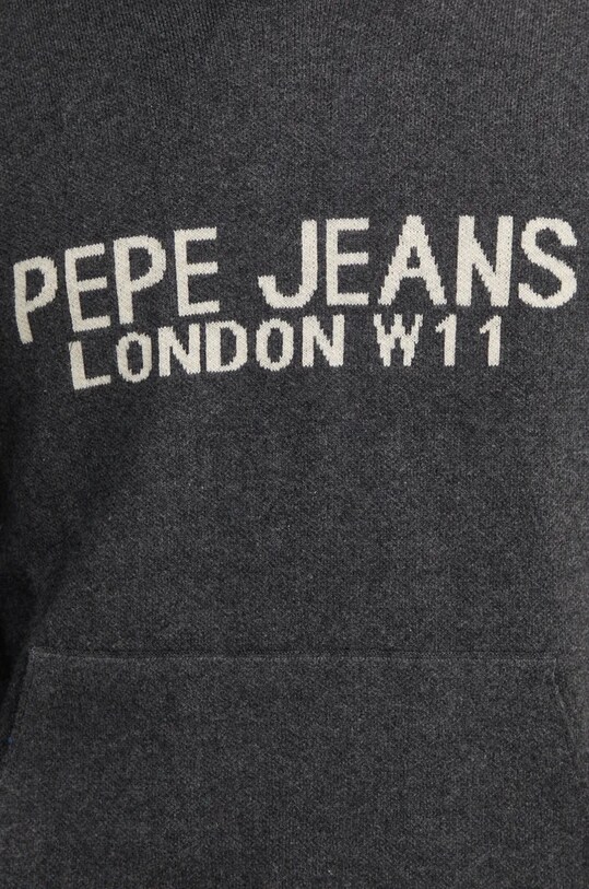 Светр з домішкою вовни Pepe Jeans CARSON сірий PM702459