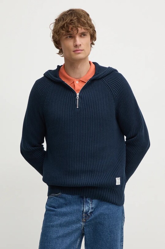 Бавовняний светр Pepe Jeans COLIN HOODIE бавовна темно-синій PM702467