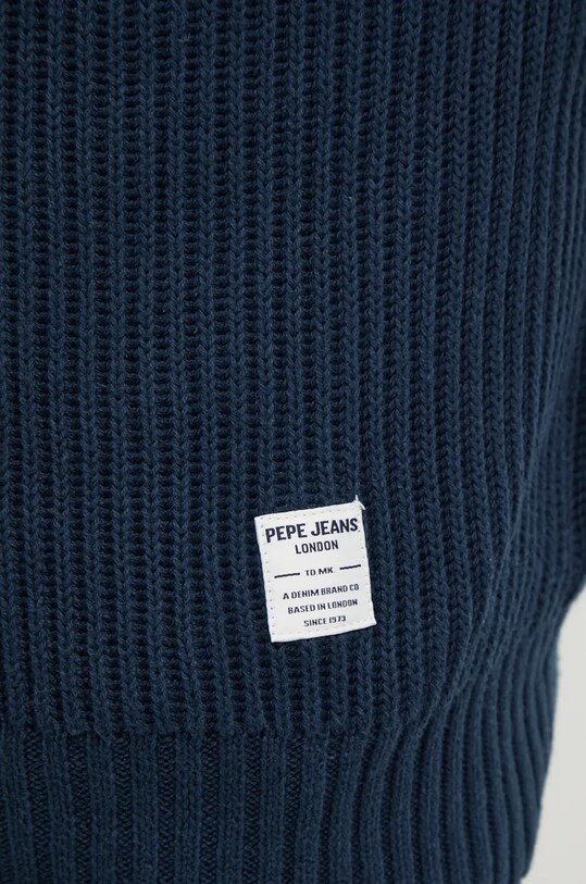 Бавовняний светр Pepe Jeans COLIN HOODIE темно-синій PM702467