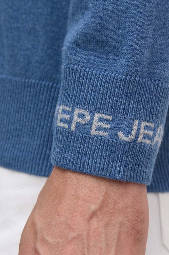 Pepe Jeans pulover din amestec de lana NEW ANDRE CREW NECK PM702469 albastru