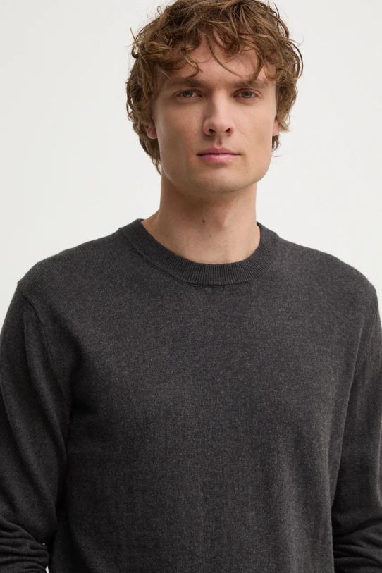 Светр з домішкою вовни Pepe Jeans NEW ANDRE CREW NECK сірий PM702469