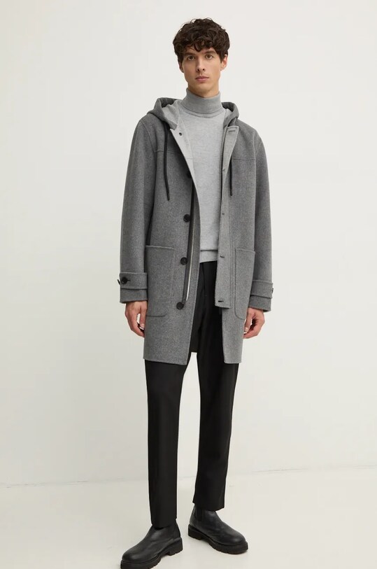 Свитер с примесью шерсти Pepe Jeans NEW ANDRE TURTLE NECK PM702470 серый AW24