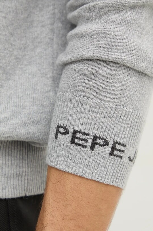 Свитер с примесью шерсти Pepe Jeans NEW ANDRE TURTLE NECK PM702470 серый
